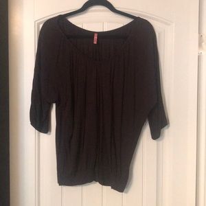 3/4 sleeve brown Eight Sixty shirt